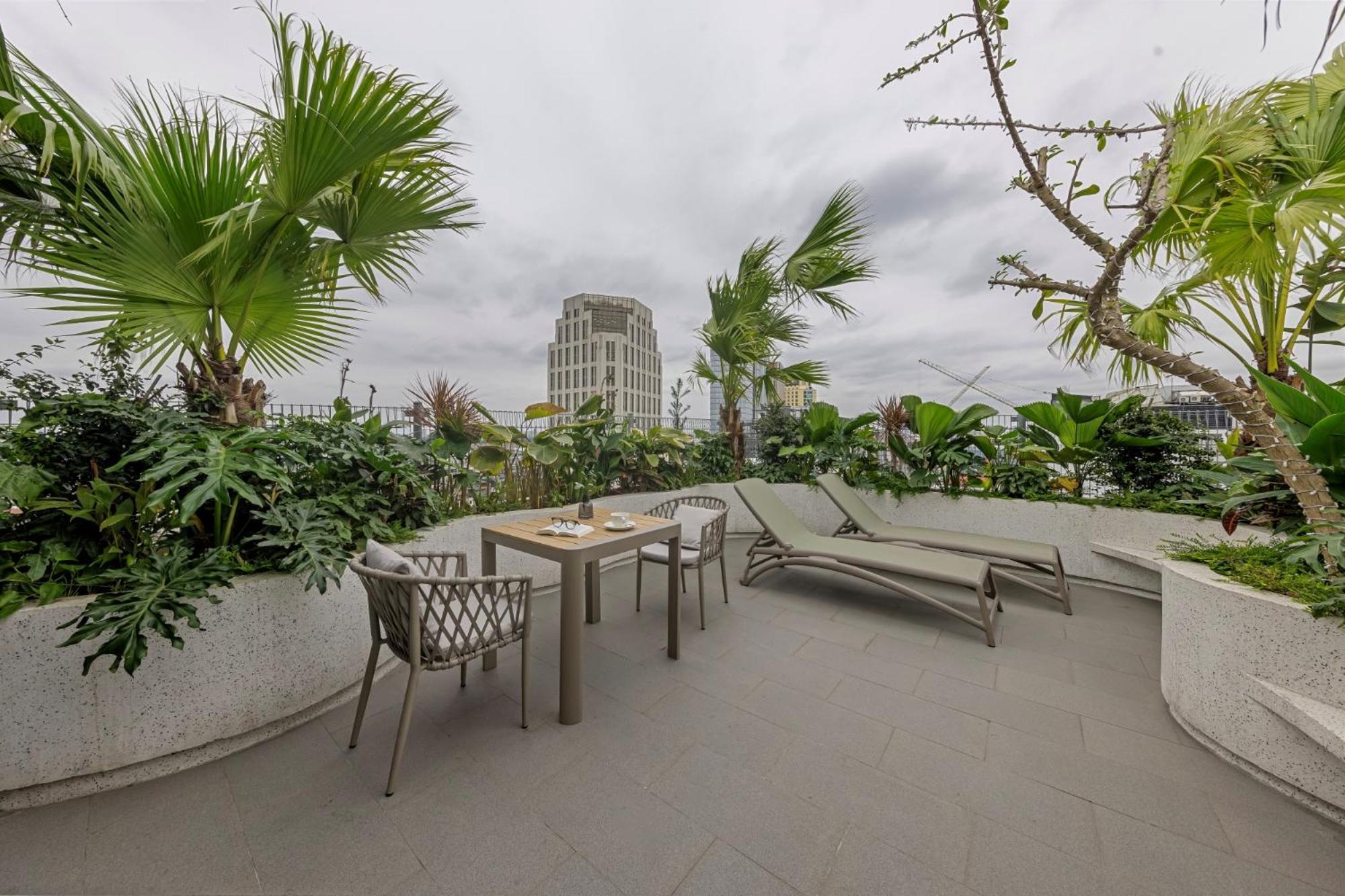 La Siesta Classic Hang Thung Hanoi Luaran gambar Rooftop garden